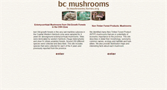Desktop Screenshot of bcmushrooms.forrex.org