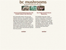 Tablet Screenshot of bcmushrooms.forrex.org
